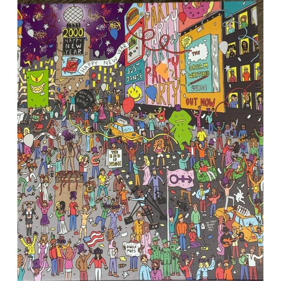 Where's Prince 1999 New Years Eve Times Square NYC 500 pc Jigsaw Puzzle Sealed - Picture 5 of 7